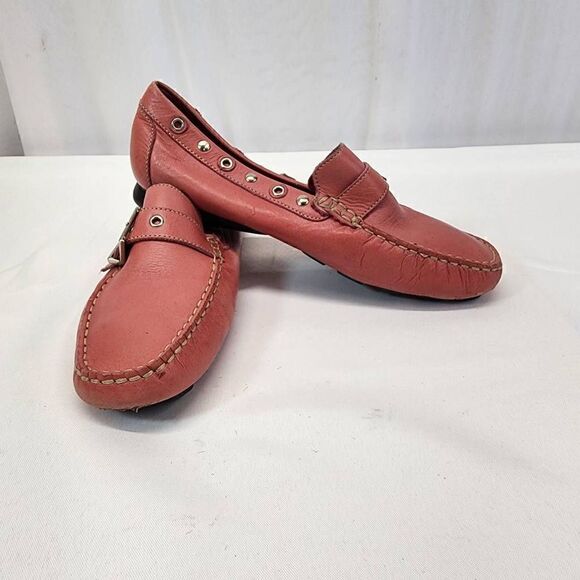 Perlina Pink Studded Women's Slip-On Loafers Size 8 - Picture 3 of 9